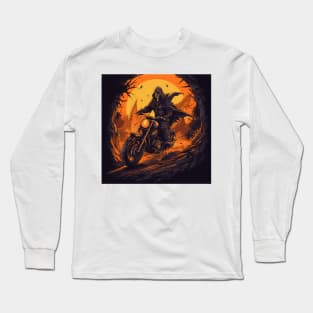 Epic Grim Reaper Motorcycle Long Sleeve T-Shirt